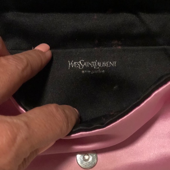 YSL silk evening clutch